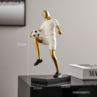 لاعب كرة القدم بتصميم عصري بسيط