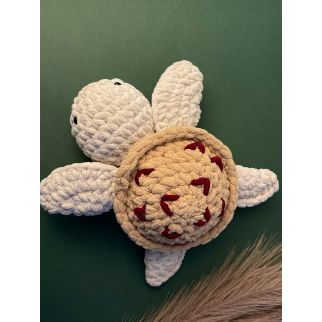 اميجرومي سلحفاء بقلوب بخيوط القطيفة