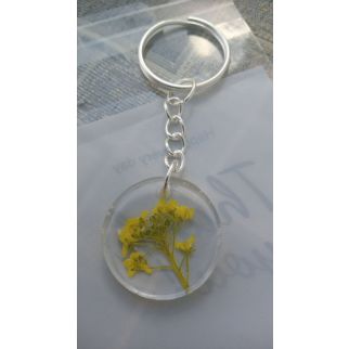 ميداليىة دائرية بالزهر الاصفر2