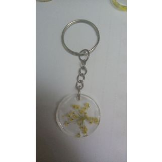 ميدالية دائرية بتلات زهر اصفر