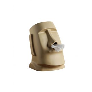 Giant Stone Ceramic Drawer Box Inspired by Moai Statues Type 3