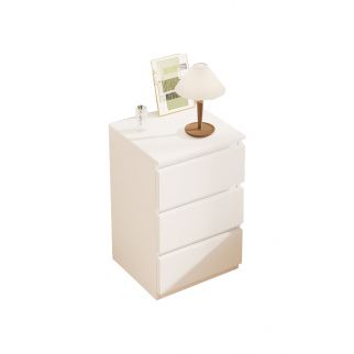 Sharpdo Nightstands Simple Modern Bedroom Bedside Table Solid Wood Minimalist Multi-function Light Luxury Style Bedside Storage Small Cabinet Style A