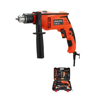 High-Speed 102-Piece Hammer Drill with Heavy-Duty Tool Set, Operating at 2700r/min for Efficient Performance