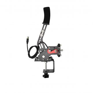 16-bit USB handbrake, compatible with Logitech G27 and G29 racing games on PC, includes a clip for convenient mounting
