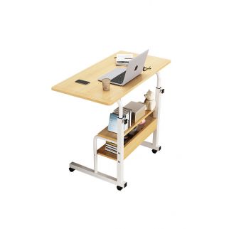 Bedside Table in The Bedroom Movable Lifting Table 80*40*(79-90)cm Style 1