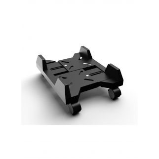 Mobile computer CPU tower stand is an adjustable PC console holder designed for both home and office use, providing convenient storage and mobility for computer towers.