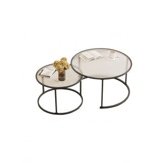 Creative Combination Circular Coffee Table 60*60*45&45*45*40CM Style 2