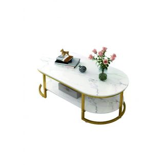 Modern Luxury Coffee Tables with Storage: Round Marble Design Nightstands, Wooden Mesas Bajas, Ideal for Living Room Home Furniture Mode1