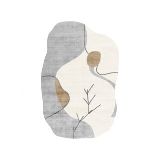 Alien-themed Carpet Spreading Across the Living Room and Bedroom, Color C