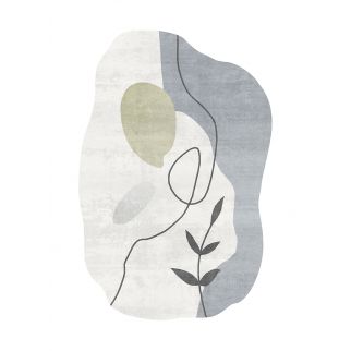 Alien-themed Carpet Spreading Across the Living Room and Bedroom, Color A