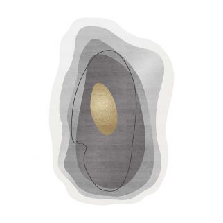 Alien-themed Carpet Spreading Across the Living Room and Bedroom, Color D