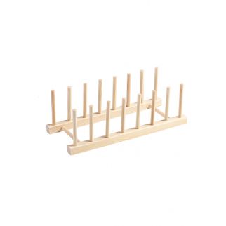 Multi-Functional Wooden Plate Rack Storage Rack