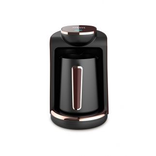 Black/red SK-0136 Turkish coffee maker electric coffee pot with a capacity of 4 cups (250ml) and powered at 550W.