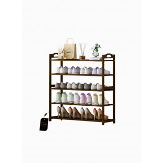 Versatile Bamboo Shoe Rack: Multi-layered and Dustproof Design, Ideal for Organizing Footwear, Size 79*24*87cm