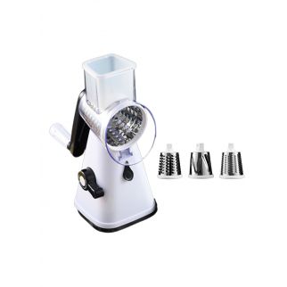 Handheld 3-in-1 Spiral Rotary Drum Slicer: 4-Piece Vegetable Slicing Set for Efficient Food Preparation