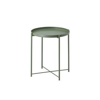 Green Round Steel Table: Perfect for Adding a Pop of Color to Your Outdoor or Indoor Space