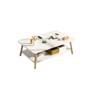 Double Deck Nordic Living Room Small Tea Table Balcony Simple Creative Tea Table Simple Household Small Table