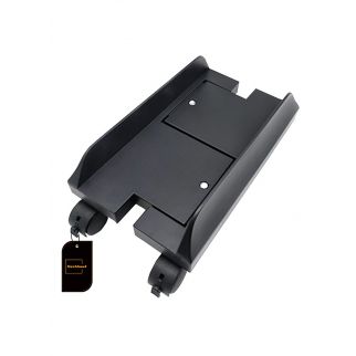 Mobile tower computer stand is equipped with four caster wheels and offers adjustable width, providing universal compatibility for PC computers and ensuring easy mobility and customization.