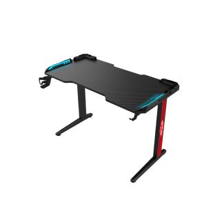 Home Gaming Gaming Desk Desktop Computer Desk with RGB Lights and Water Cup Holder 120*60*73cm