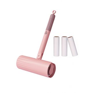 Home Bed Sofa Tearable Roller Pet Hair Remover Adhesive with 3 Rolls of Replacement Paper