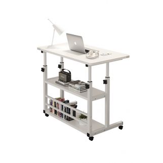 Sharpdo Bedside Table: Simple Lifting Computer Table with Movable Double-Layer Design, Ideal for Household Learning or Office Use