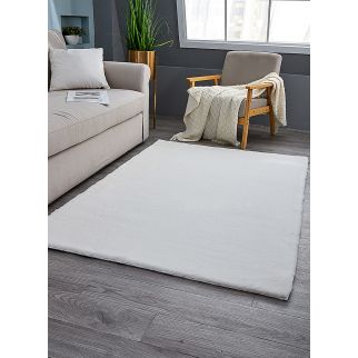 Premium Solid Color Imitation Rabbit Velvet Carpet: Soft and Luxurious, Perfect for Living Rooms or Bedside Use, Size 50*80cm Style 2