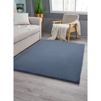 Premium Solid Color Imitation Rabbit Velvet Carpet: Soft and Luxurious, Perfect for Living Rooms or Bedside Use, Size 50*80cm Style 3