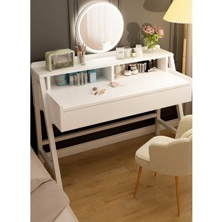 Modern Minimalist Bedroom Dressing Table With LED Mirror