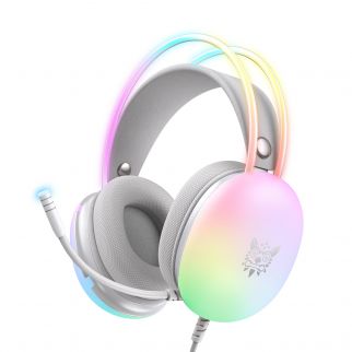 X25 Gradient Dynamic Light Headset is a computer gaming headset compatible with PS4, PS5, Xbox One, Xbox Series, Nintendo Switch, and PC. Its sleek grey design