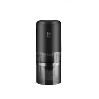 Black EB0811 portable cordless coffee grinder with adjustable grind setting, ideal for office, travel, and camping use, ensuring freshly ground coffee beans wherever you go