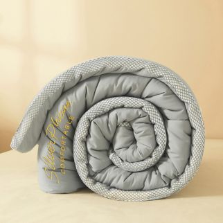 Four-Level General-Purpose Quilt with Quilt Cover is Suitable for 2m Beds (200*230CM),Grey