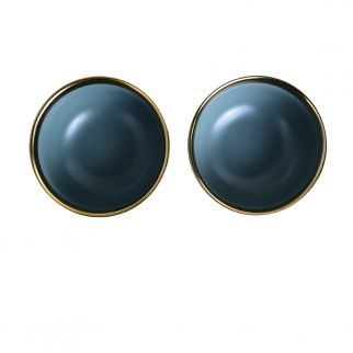 Two 4.5-Inch Straight-Mouth Bowls: Ideal for Serving Individual Portions of Soup, Salad, or Desserts with Elegant Simplicity, Color Green