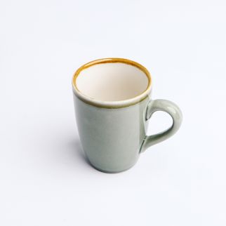 Ceramic Kiln Changing Glaze Mug, 320ml: Sip your beverages in style with this unique mug featuring a mesmerizing kiln changing glaze design Color C