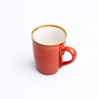 Ceramic Kiln Changing Glaze Mug, 320ml: Sip your beverages in style with this unique mug featuring a mesmerizing kiln changing glaze design Color D