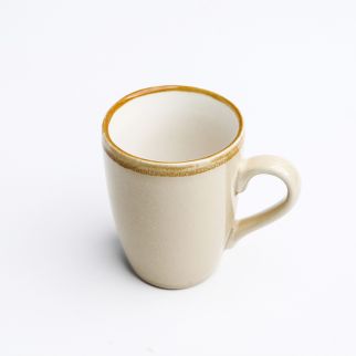 Ceramic Kiln Changing Glaze Mug, 320ml: Sip your beverages in style with this unique mug featuring a mesmerizing kiln changing glaze design Color B