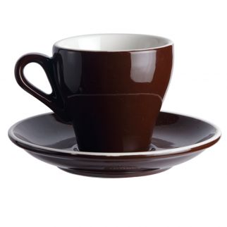 180ml Cup with Beautiful Colored Glaze Finish, Perfect for Enjoying Your Favorite Beverages, Dark Brown