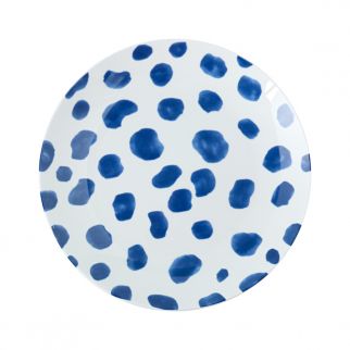 8-inch Ceramic Hand-painted Round Plate: Add Artistry to Your Dining Experience with This Beautifully Hand-painted Ceramic Plate Pattern 6