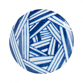 8-inch Ceramic Hand-painted Round Plate: Add Artistry to Your Dining Experience with This Beautifully Hand-painted Ceramic Plate Pattern 1