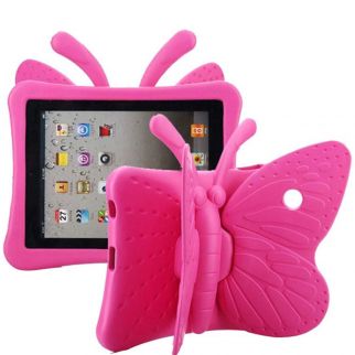 Cute butterfly design iPad case tailored for kids, compatible with iPad 2/3/4 models
