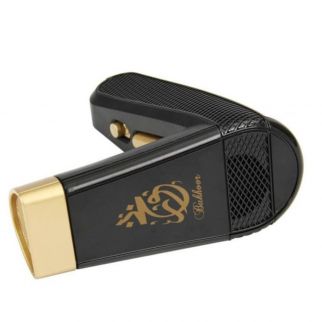 Portable USB Bakhoor Burner in Black/Gold, Compact Size of 11.5×5×11.5 CM