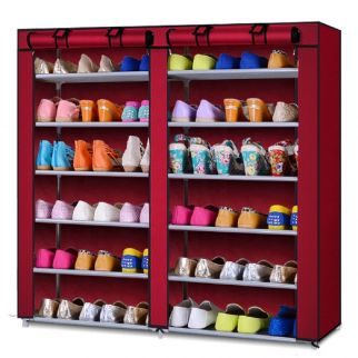 Home Simple 12-Layer Shoe Rack, Large Capacity, Easy Assembly, 114x105x30 cm Style 1