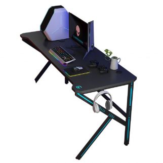 K-Shaped Gaming Computer Table Sleek and Sturdy Design for Home Gaming Setups