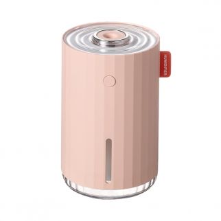 GXZJ637 Pink Mini Air Humidifier has a capacity of 280ml, providing portable moisture for smaller spaces with its compact design