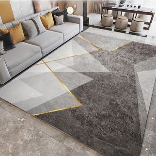 Rectangular soft-touch carpet in multicolor, ideal for adding warmth and style to your space - measuring 200 x 300 centimeter Pattern A