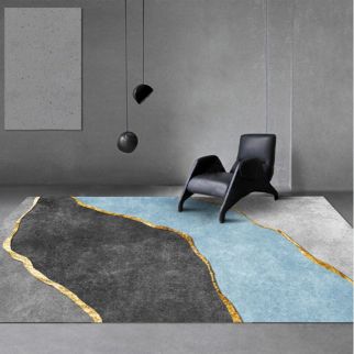 Rectangular soft-touch carpet in multicolor, ideal for adding warmth and style to your space - measuring 160 x 230 centimeters Pattern A
