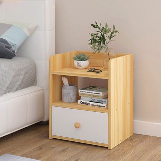 Modern bedside table with drawer storage, measuring 33*26*40cm, perfect for any contemporary bedroom setting.