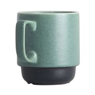 270ml Kiln Mug: Artisanal Ceramic Cup for Enjoying Your Favorite Hot Beverages Color Green