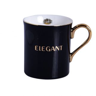 Scandinavian Redwood Coffee Cup with Golden Edge: A touch of elegance meets Nordic charm in this exquisite coffee cup design 1