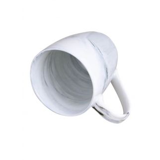 A 350 ml marble cup in the shape of a barrel.