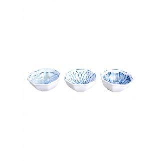 Three 4.5-Inch Octagonal Bowls: Unique and Elegant Bowls Perfect for Serving Snacks or Small Dishes